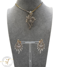 Load image into Gallery viewer, Zara - American Diamond Pendent and Earrings comes with or without Chain
